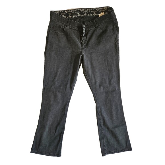 Riders By Lee Midrise Boodcut Jeans Sz 20W/M Black - Picture 1 of 5
